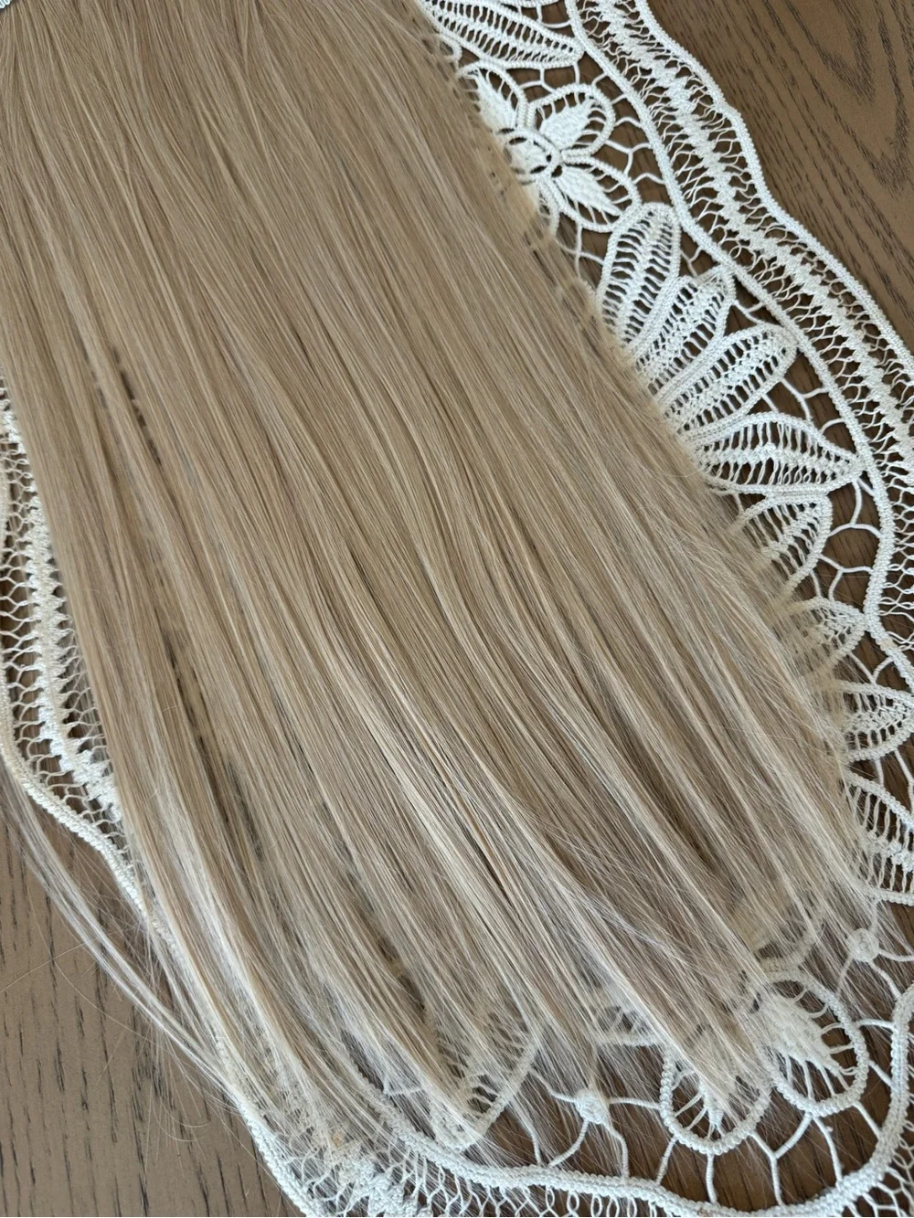 22” Light Blonde Synthetic Clip-In Hair Extensions Set | Straight